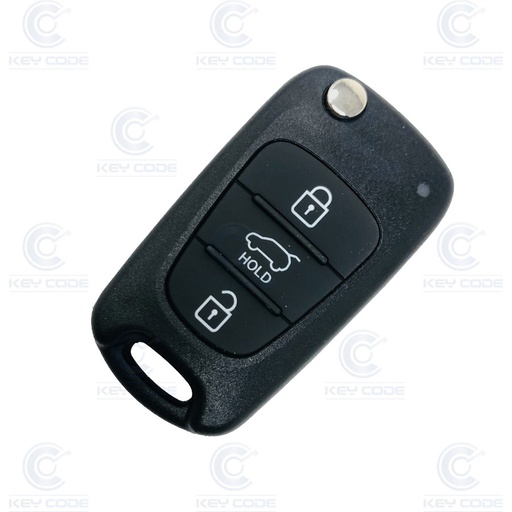 [KI112TE01-OE] TELECOMMANDE PLIABLE 3 BOUTONS KIA SORENTO (95430-2P660, 954302P660) PCF7936 ID46 433 Mhz ASK - ORIGINALE