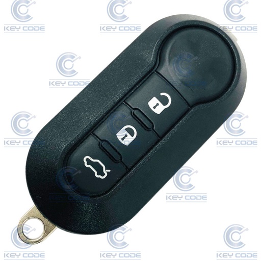 [AB100TE01B-OE] TELECOMMANDE PLIABLE 3 BOUTONS ABARTH 500 ID46 BLOQUE (71752289) ORIGINALE SANS EBAUCHE 433 MHZ