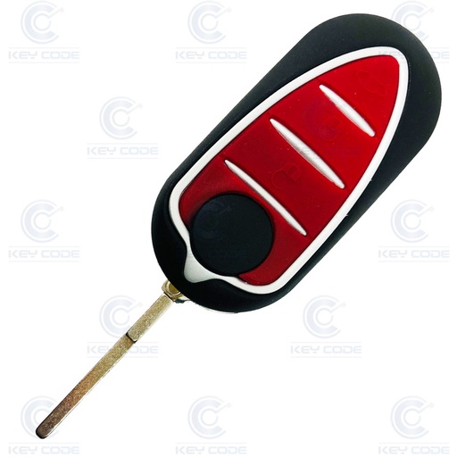 [AL000TE00-AF] TELECOMMANDE PLIABLE 3 BOUTONS ALFA ROMEO MITO, GIULIETTA, 159 ID46 BSI MAGNETI MARELLI 433 MHZ (6000627002, 71754380, 71765806)
