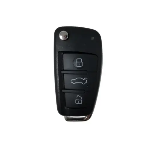 [AU100TE06-AF] MANDO PLEGABLE AUDI PARA A4, RS4, SEAT, EXEO DE 3 BOTONES 433 MHZ (8E0837220K, 8E0837220Q, 3R0837220) ID48