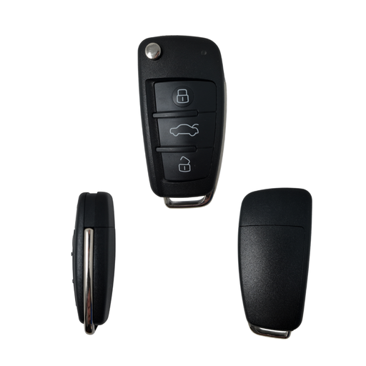 [AU101TE01-AF] AUDI A1, Q3 3 BUTTON FLIP REMOTE KEY (434 Mhz ASK) ID48 (8X0837220D - 8X0837220) 