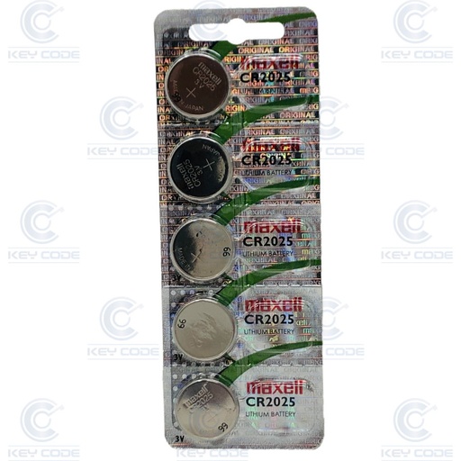 [BAT2025] BATERIA CR2025 3.0V (5 unidades)