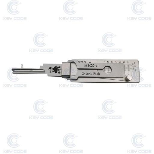 [BE2-7-AG] GANZUA LISHI 2 EN 1 BE2 7 PINS / ANTIREFLEJO