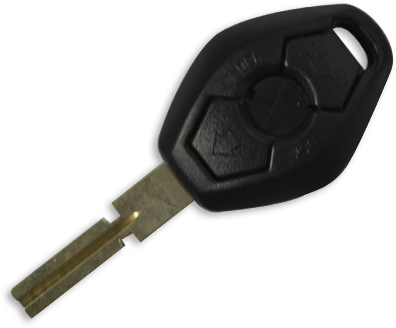 [BW58CS3B-R] 3-BUTTON DIAMOND REMOTE CASE FOR BMW HU58 433 MHZ (4 TRACKS)