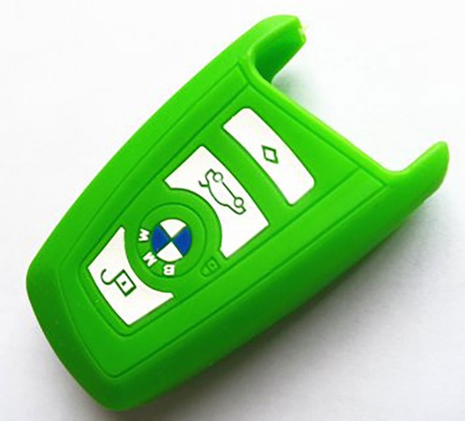 [BWFS-V] FUNDA DE SILICONA PARA MANDOS KEYLESS DE 3 BOTONES DE BMW - VERDE 