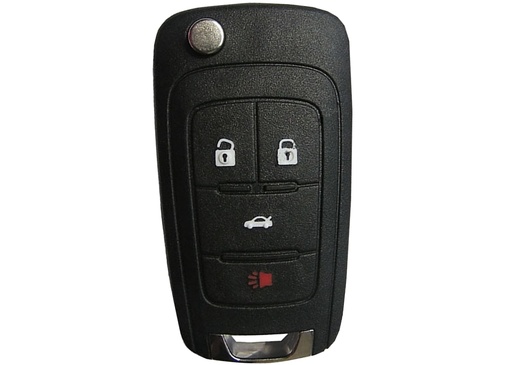 [CH100CS4B] CARCASA MANDO CHEVROLET PLEGABLE 4 BOTONES PERFIL Z