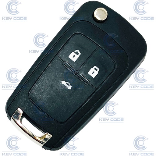 [CH100TE01-AF] FLIP REMOTE KEY WITH 3 BUTTONS FOR CHEVROLET CRUZE (13500219) PCF7937E ID46 434 mhz ASK - AFTER MARKET