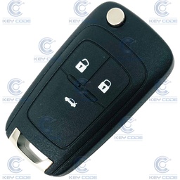[CH100TE01-OEM] CHEVROLET CRUZE FLIP 3 BUTTONS REMOTE (PROFILE Z WITTE) ID46 - GENUINE WITHOUT LOGO (ID46-HU100)