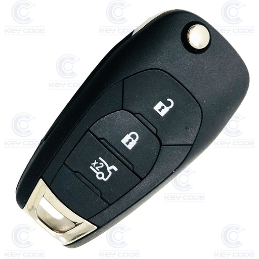 [CH101TE05-OE] TELECOMMANDE PLIABLE AVEC 3 BOUTONS POUR CHEVROLET CRUZE +2019 HITAG 2 ID46 (13513927) 433 MHZ ASK - ORIGINALE