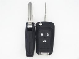 [CH46CS3B] CHEVROLET CAPTIVA, EPICA 3 BUTTONS FLIP REMOTE CASE CASE - KEY BLADE S (46)