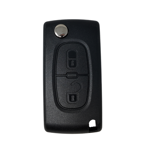 [CI100TE04-AF] MANDO PLEGABLE PSA DE 2 BOTONES PARA BERLINGO (2009-2013) 6490C8 PCF7961 ID46 433 Mhz FSK