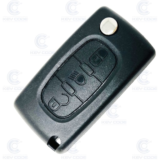 [CI101TE02-AF] MANDO PLEGABLE PSA DE 3 BOTONES PARA C4 PICASSO HU83 (6490QW) PCF7961 ID46