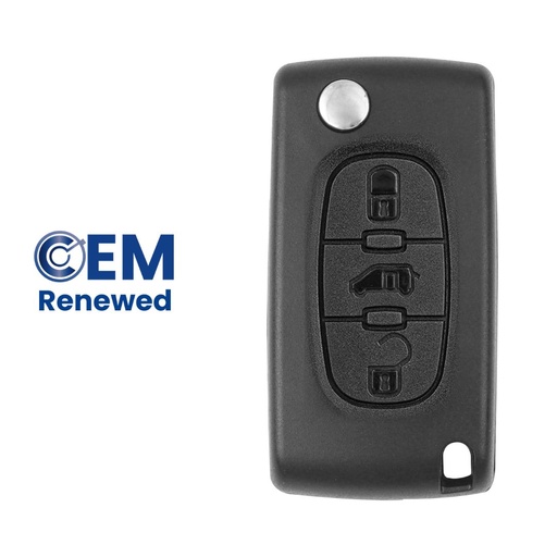 [CI104TE05-OE] TELECOMMANDE PSA JUMPY PLIABLE 3 BOUTONS (6490AC) PCF7941 ID46 433 Mhz FSK - ORIGINALE