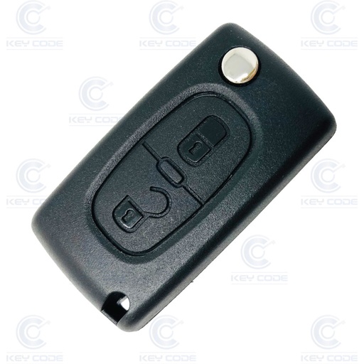 [CI108TE01-OE] TÉLÉCOMMANDE PSA PLIABLE 2 BOUTONS (6554XJ) ID46 433 mhz ASK - ORIGINALE