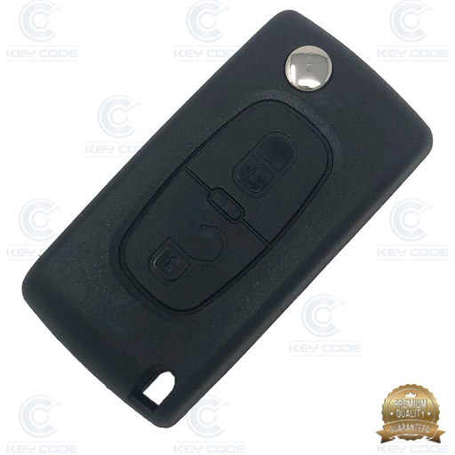 [CI2CS2B-CTS-P] COQUE CLE A VAGUE C3 PLIABLE 2 BOUTONS  VA2 PILE SUR CIRCUIT SANS LOGO - QUALITÉ SUPERIEURE