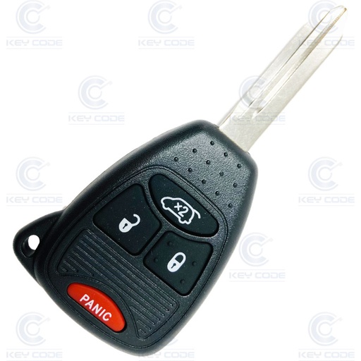 [CR100TE06-AF] MANDO FIJO JEEP/CHRYSLER/DODGE DE 3+1 BOTONES PCF7941 ID46 433 mhz ASK
