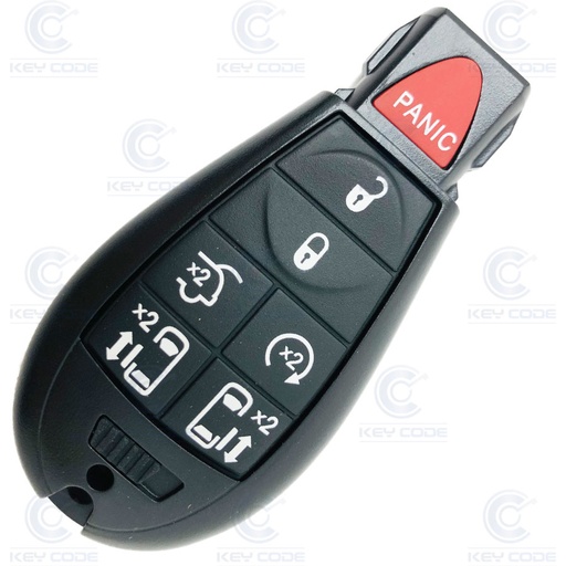 [CR101TE08-AF] MANDO FOBIK DE 6+1 BOTONES CHRYSLER, DODGE (56046705AE) PCF7941 ID46 433 Mhz ASK