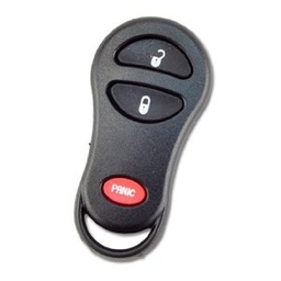 [CRCS3B-PN] CARCASA MANDO 3 BOTONES CHRYSLER/JEEP CON BOTÓN DE PÁNICO