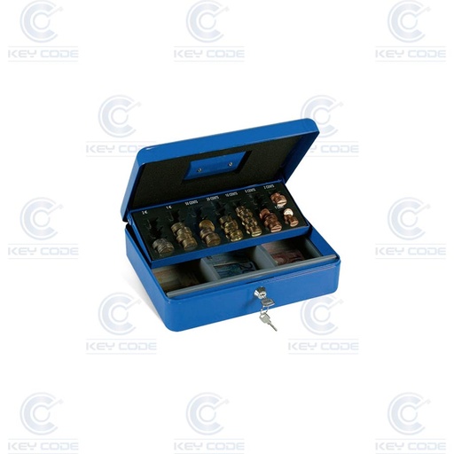 [EURO4] CAISSE METALIQUE AVEC CLE TECHNOMAX 9 x 30 x 24 cm 