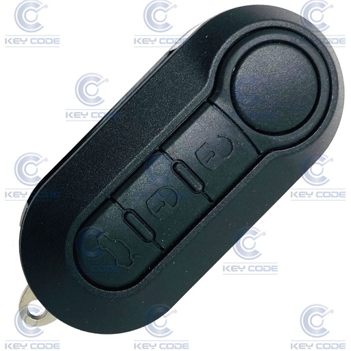 [FI103TE03-OE] TELECOMMANDE PLIABLE 3 BOUTONS DELPHI (DOBLO, 500, GRANDE PUNTO, FIORINO) ID46 BLOQUEE 433 MHZ