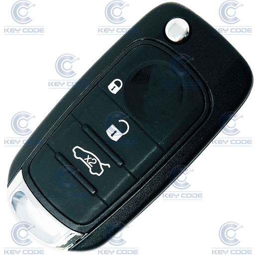 [FI104TE09-OE] MANDO PLEGABLE 3 BOTONES FIAT 500, 500X, TIPO (6000626702, 71778806) HITAG AES 433 Mhz - ORIGINAL 