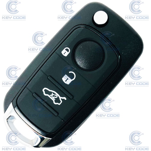 [FI104TE09-AF] MANDO PLEGABLE FIAT DE 3 BOTONES PARA 500, 500X Y TIPO (71778806, 6000626702, 6000631244, 6000632320, 6000633463) ID88 AES 433 Mhz FSK
