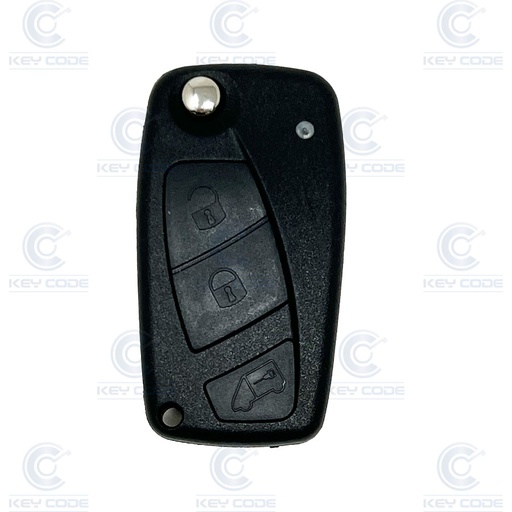 [FI22CS3B-CSN] CARCASA FIAT PLEGABLE DE 3 BOTONES NEGRA (PORTAPILAS TRASERO) 