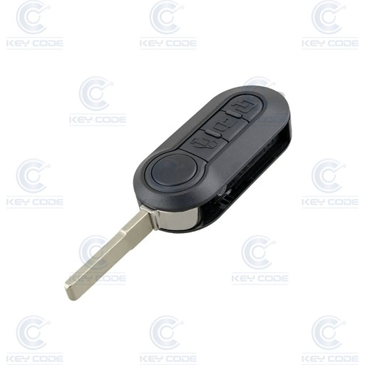 [FI22CS3B-VAN-P] CARCASA MANDO PLEGABLE OVALADO DE 3 BOTONES FIAT (BOTONES VAN) - CALIDAD PREMIUM 