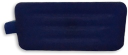 [FIBO1B-A] BOUTON FIAT CAOUTCHOUC 1 POUSSOIR BLEU