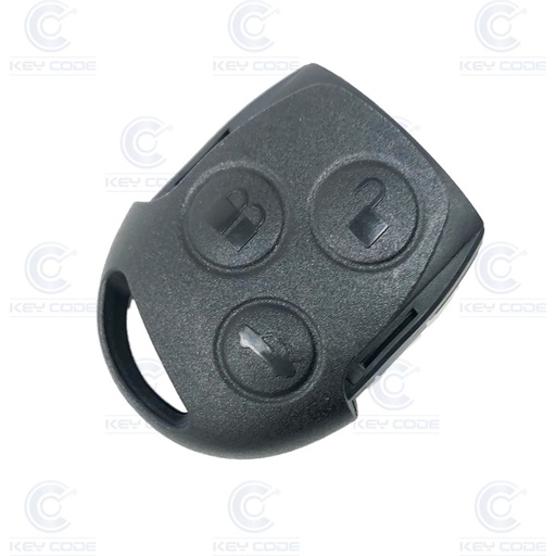 [FO100TE01-AF] FORD FOCUS, MONDEO, FIESTA 3 BUTTONS REMOTE WITHOUTH BLADE NOR TRANSPONDER 433 mhz ASK (1233203, 1235189, 1233541) 