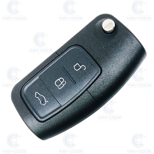 [FO100TE02-60-AF] FORD FOCUS, MONDEO, FIESTA FLIP 3 BUTTONS REMOTE WITHOUT HORSESHOE KEY BLADE 4D60 80 bits 1753886 433 mhz