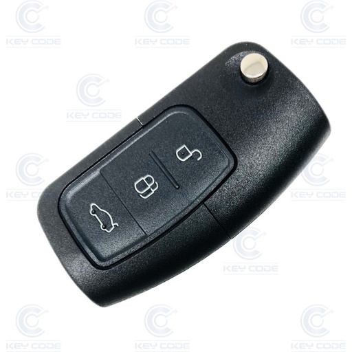 [FO100TE02-63-AF] FORD FOCUS, MONDEO, FIESTA FLIP 3 BUTTONS REMOTE WITHOUT HORSESHOE KEY BLADE ID63 433 mhz