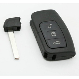 [FO101CS3B-KL] COQUE TELECOMMANDE KEYLESS 3 BOUTONS FOCUS AVEC INSERT - HU101