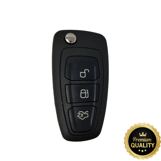 [FO101CS3B-L-P] FORD TEAR-SHAPED 3 BUTTONS FLIP REMOTE CASE HU101 - PREMIUM QUALITY