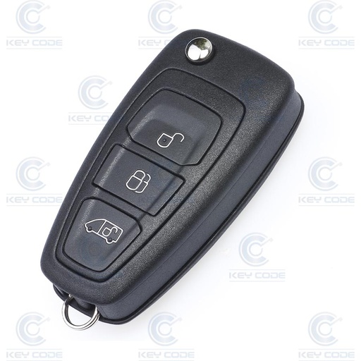 [FO101CS3B-L-VAN] COQUE TELECOMMANDE PLIABLE 3 BOUTONS HU101 FORD VAN LARME HU101