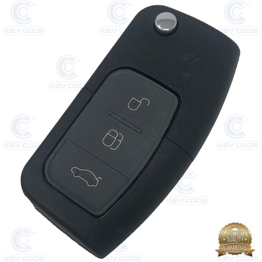 [FO101CS3B-P] FORD 3 BUTTONS FLIP REMOTE CASE WITH BLADE HU101 - PREMIUM QUALITY (TRUNK BUTTON)