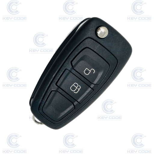 [FO102TE04-OE] CONTROLE DOBRÁVEL 2 BOTÕES EM FORMATO DE LÁGRIMA FORD RANGER (5WK50165, 1734092, 1814078, 1919604) ID63 SEM LÂMINA 433 MHZ FSK - ORIGINAL