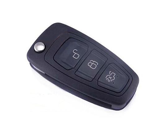 [FO21CS3B-L] CARCAÇA DE CONTROLE REMOTO PLEGÁVEL EM FORMA DE LÁGRIMA 3 BOTÕES FOCUS FO21
