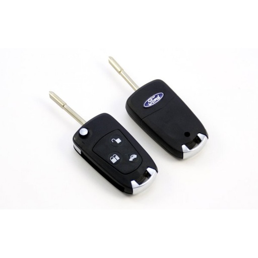 [FO21CS3B-V] CAPA DE CONTROLE REMOTO CONVERTÍVEL EM PLEGÁVEL DE 3 BOTÕES PARA FORD - TIBBE FO21