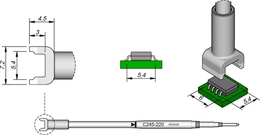 [HE-C245220] CARTRIDGE 5,4 X 6,0 JBC