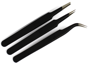 [HE-Q04] KIT DE 3 PINZAS ANTI ESTATICAS