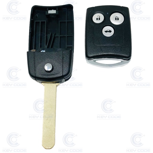 [HO66CS3B-V] COQUE TELECOMMANDE HONDA CONVERTIBLE 3 BOUTONS 