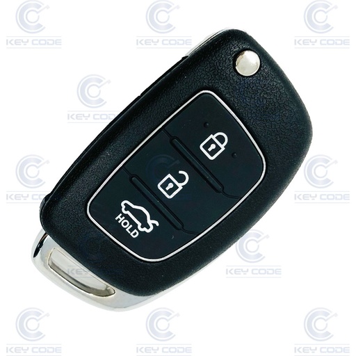 [HY101TE09-AF] TELECOMMANDE PLIABLE AVEC 3 BOUTONS POUR HYUNDAI SANTA FE 2012-2015 (954302W400, 954302W401) ID60 6F 433 Mhz
