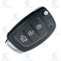 [HY102TE03-OE] FLIP REMOTE KEY WITH 3 BUTTONS FOR HYUNDAI I20 (11-15) PCF7936 ID46 (954301JAB1) 433 mhz - GENUINE