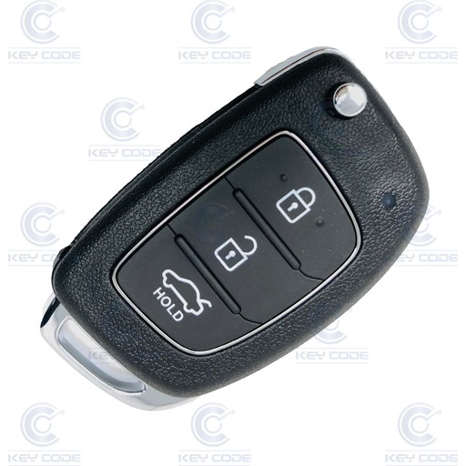 [HY102TE03-OE] TELECOMMANDE PLIABLE AVEC 3 BOUTONS POUR HYUNDAI  I20 (11-15) PCF7936 ID46 (954301JAB1) 433 mhz - ORIGINALE