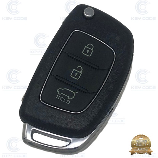 [HY48CS3B-M-P] COQUE TELECOMMANDE I20/I30 PLIABLE 3 BOUTONS TOY48 - QUALITÉ SUPÉRIEURE