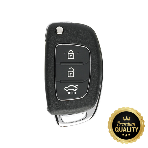 [HY48CS3B-M-P] NEW HYUNDAI i20, i30 FLIP REMOTE CASE (3 BUTTONS) TOY48 - PREMIUM QUALITY