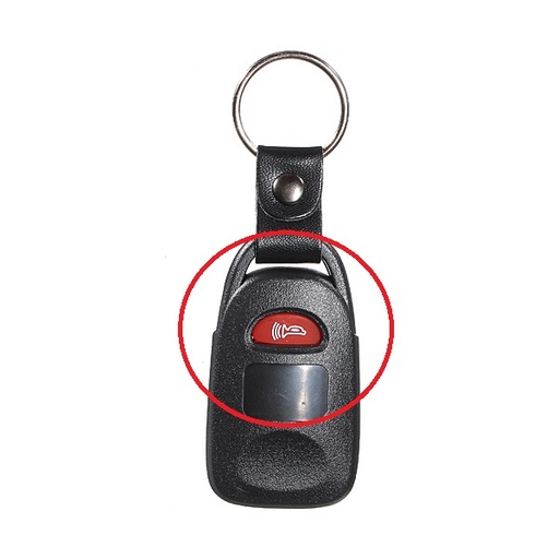 [HYBO1B-PN] RUBBER BUTTON WITH PANIC LOGO FOR HYUNDAI