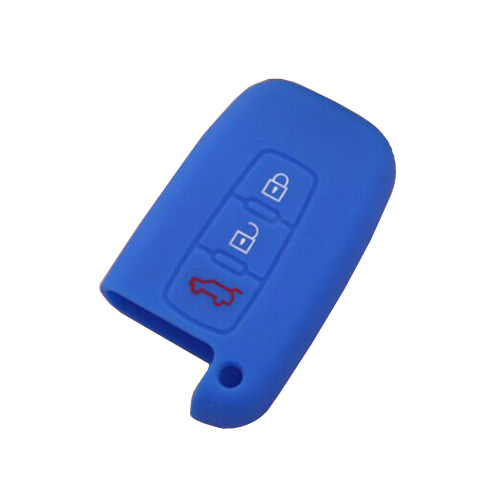 [HYFSI3B-A] SILICONE CASE FOR 3-BUTTON INSERTABLE HYUNDAI REMOTES - BLUE