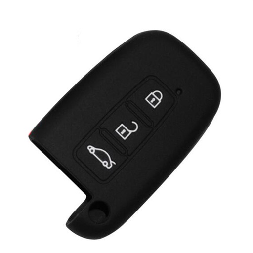 [HYFSI3B-N] SILICONE CASE FOR 3-BUTTON INSERTABLE HYUNDAI REMOTES - BLACK